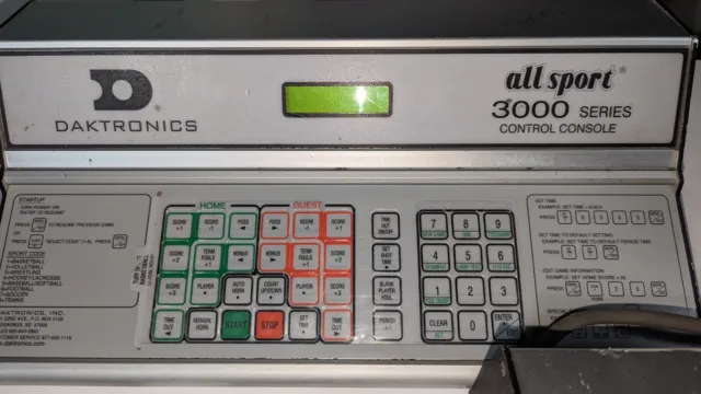 1 Daktronics All Sport 3000 Series Control Console Working! Ships Free! Manuals!