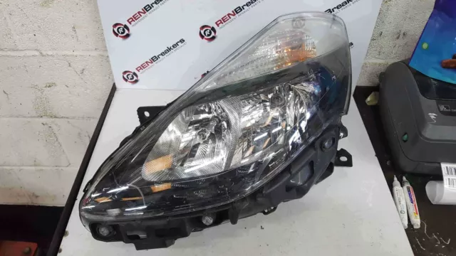 Renault Clio MK3 2009-2012 Passenger NSF Front Headlight Black Backing Facelift