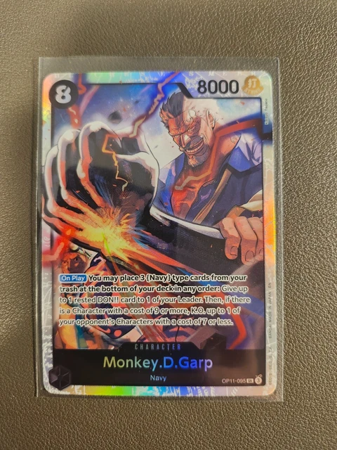 MONKEY D GARP OP11-095 SR One Piece Fist of Divine Speed Fast Shipping! NM  M $2.99 - PicClick CA