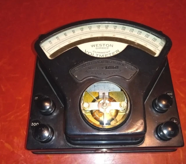 Antique Weston Electrical Instrument Corp Model 1, Direct Current Voltmeter