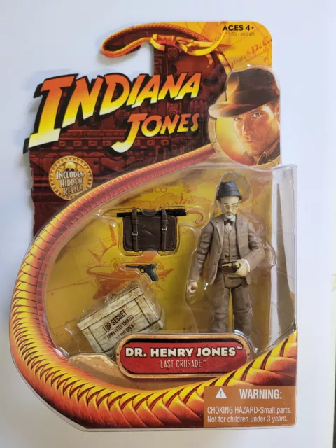 Indiana Jones Last Crusade Dr Henry Jones 3.75" Action Figure 2008 MOC