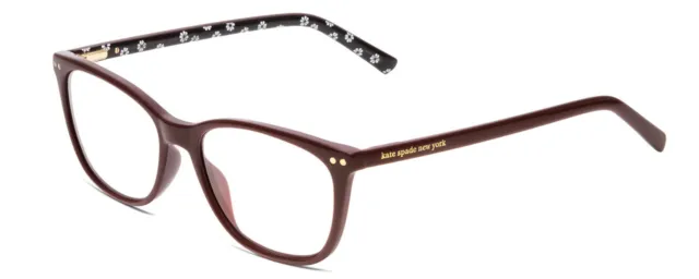 Kate Spade TINLEE Womens Cateye Reading Glasses Burgundy/Black White Floral 52mm 2
