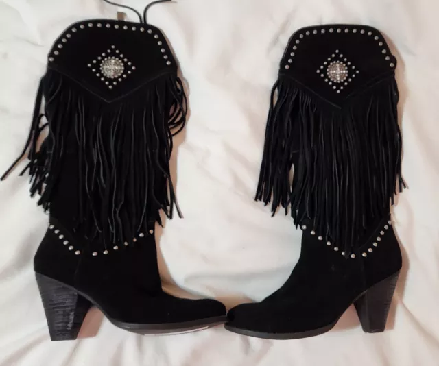 Reba Tasseled Boots Size 7.5