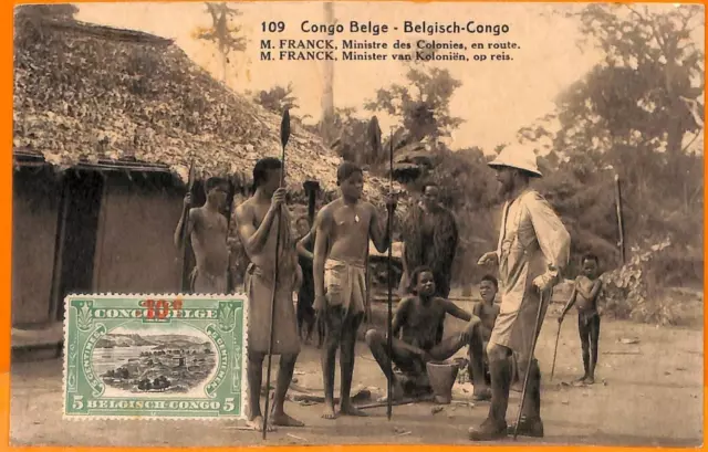 aa0022 - Congo Belge - POSTAL HISTORY - Stationery Card from KINSHASA 1914