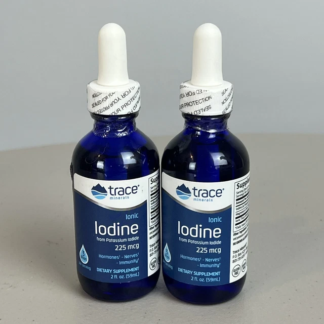 2 TRACE MINERALS Ionic Iodine From Potassium Iodide 225 Mcg 2 Oz 22.95