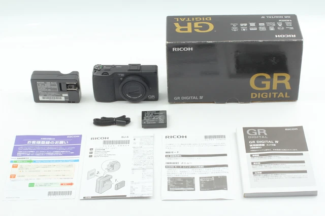 [N MINT/ Box] RICOH GR DIGITAL IV 10.4MP Digital Camera Black Body From JAPAN 2