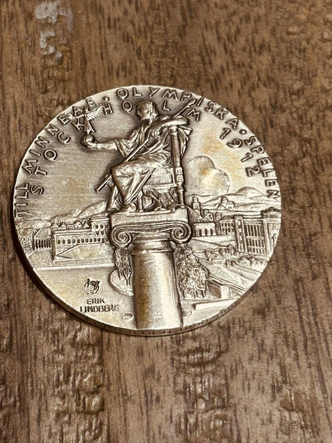 Médaille Du Mérite En Argent – Jeux Olympiques De Stockholm 1912 – Originale