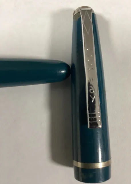 Conway Stewart Fountain Pen No 64 Made In England Unusual Teal Colour