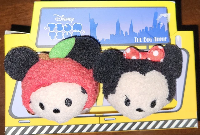 NEW Disney The Big Apple New York Mickey & Minnie Mouse Tsum Tsum Plush Set