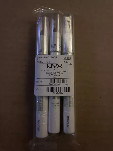 NYX Jumbo Eye Pencil.  Iced Mocha 5G (3pack)