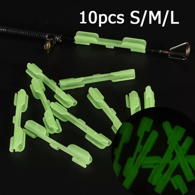 Canna da Pesca Clip Punta ABS Fluorescente Verde Luce Notturna Pesca Caldo Nuovo