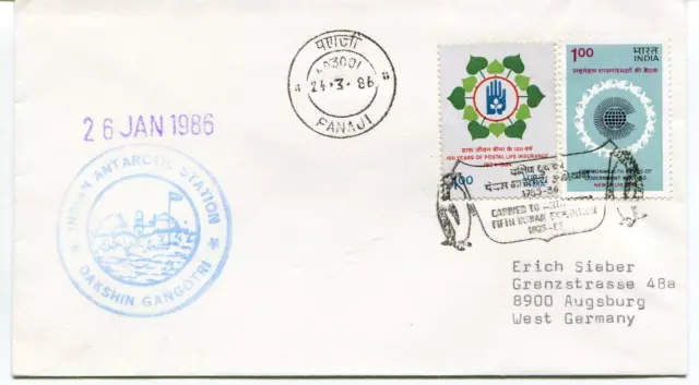 1986 Indian Antarctic Station Dakshin Fifth Expedition Polar Antarctic Cover