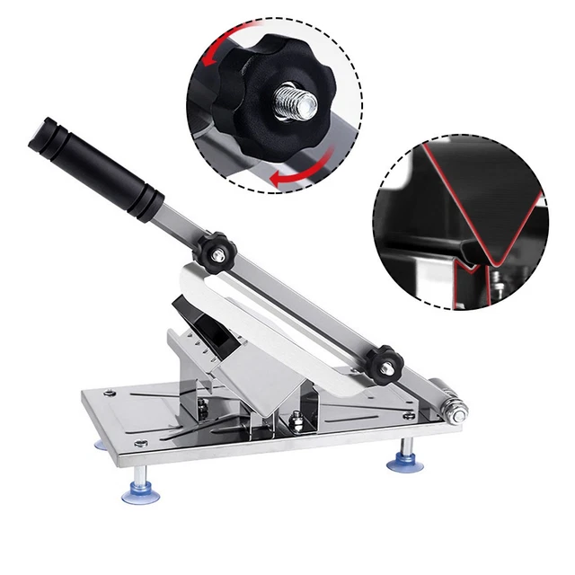 Manual Meat Slicer Stainless Steel Slicing Machine Frozen Meat Beef Bones Cutter