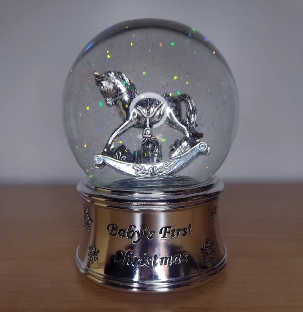 Globo da neve vintage Past Times Natale bambini primo in scatola di Natale RARO valido.