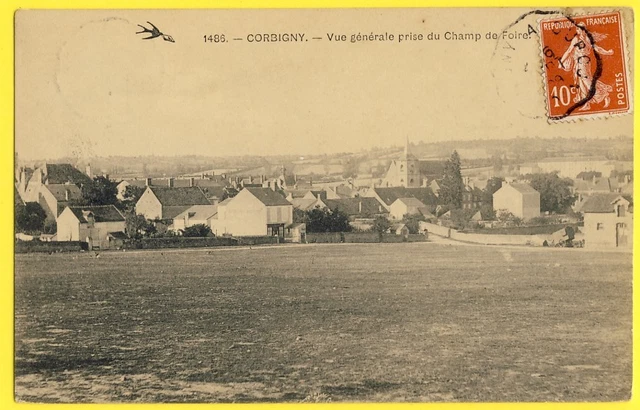 cpa Burgundy 58 - CORBIGNY (Nièvre) General view taken from the FAIR FIELD