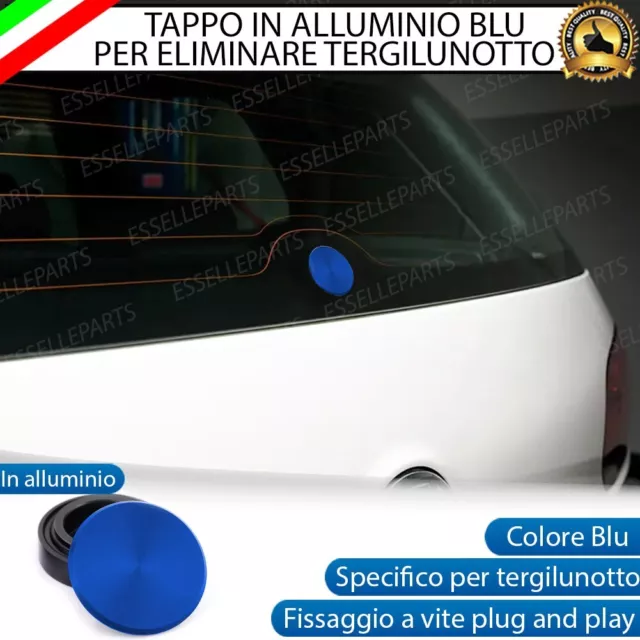 Tappo Elimina Tergicristallo Posteriore Per Volkswagen Passat B8 Alluminio Blu