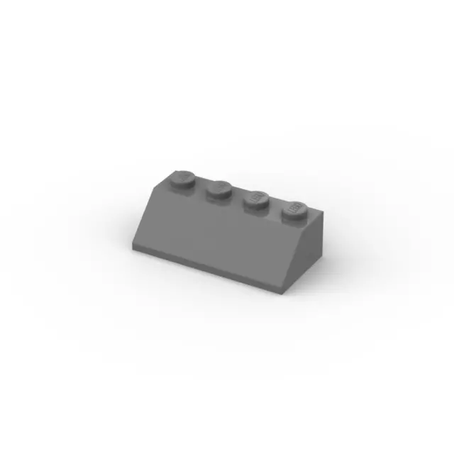Lego 5x Dachstein 2x4 slope 45 3037 dunkelgrau dark bluish gray