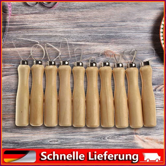 10 piezas herramienta de escultura de sonido herramientas de talla madera cerámica con alambre plano de acero inoxidable DI
