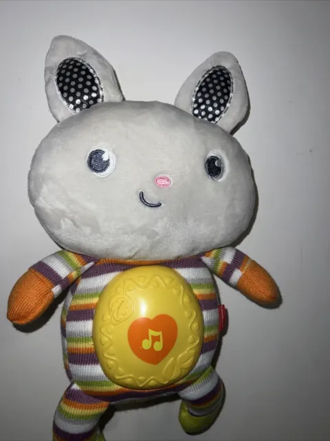 A20 Fisher Price Sweet Sound Bunny Tiny Garden Plush! 12" Stuffed Toy Lovey 3