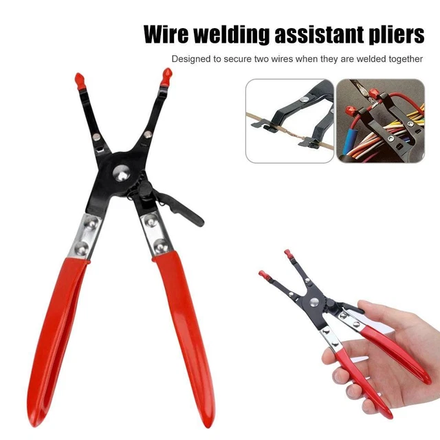 HOT Soldering Aid Pliers 240mm Hold 2 Wires Whilst Soldering Steel Neilsen FAST