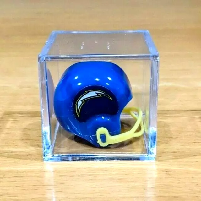 OPI NFL SAN DIEGO CHARGERS VTG NFL Mini Gumball Football Helmet & Display Box!