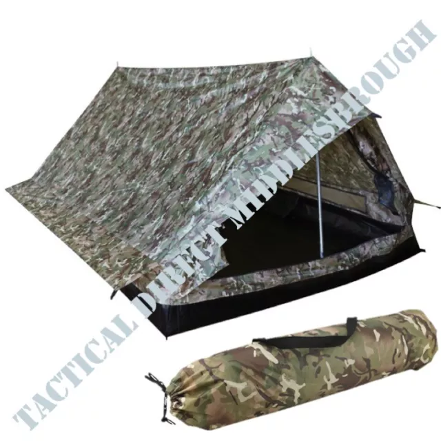 Trooper 2 Man Tent MOSSI NET DOOR BIVI ARMY MTP BTP CAMO Outdoor Wild Camping