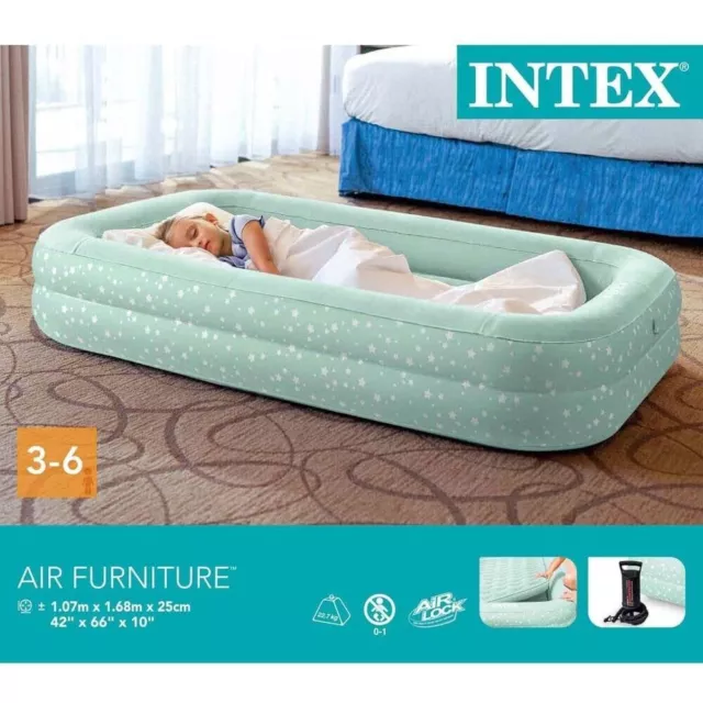 Intex Kidz Travel Bed Set with Hand/Foot Pump 66810
