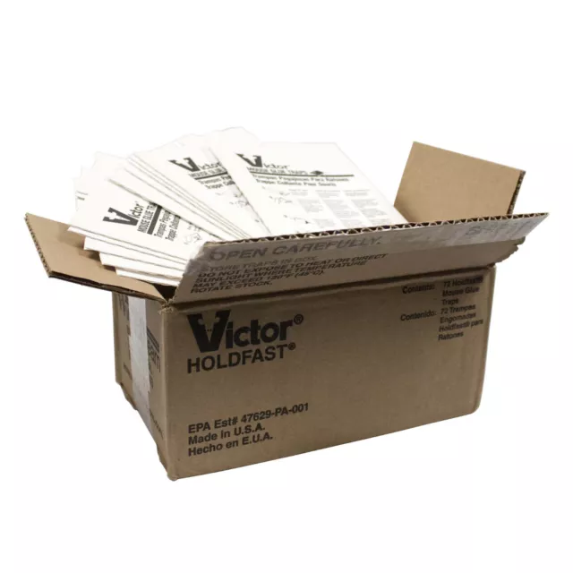 Victor M320 Mouse Glue Traps ( 72 Pack ) Victor Glue Boards Traps Mice & Insects