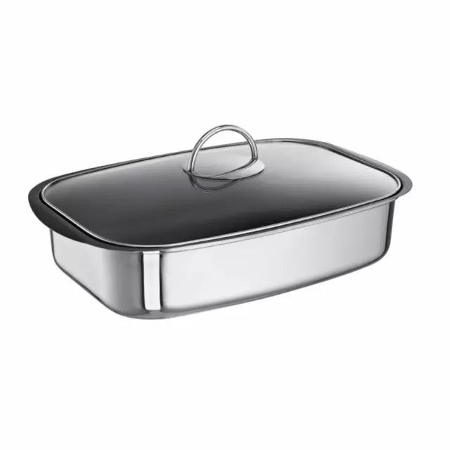 Schulte-Ufer Allzweck-Sicht-Bräter Easy, Multibräter, Edelstahl 18/10, 36cm, 6L