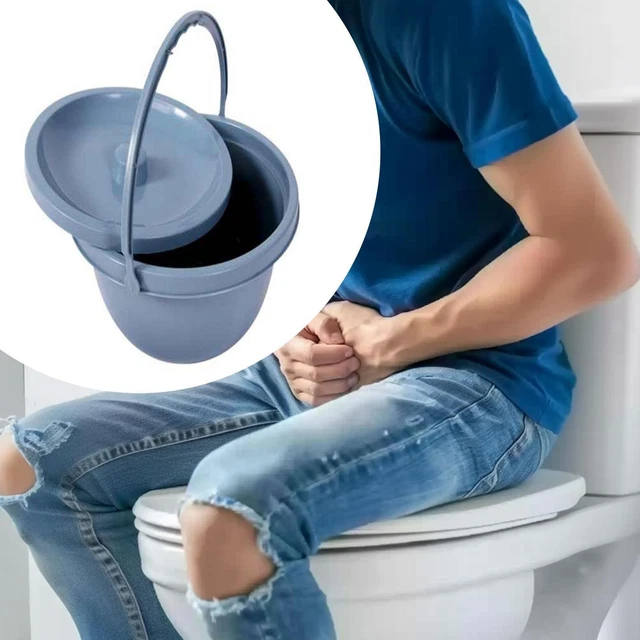 Pot De Chambre Portable – Seau De Toilette Léger, Gris, Pour Voyage