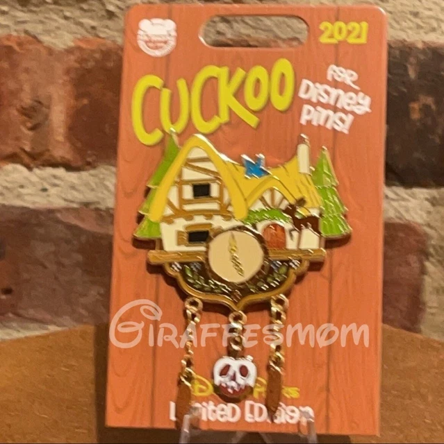 DISNEY SNOW WHITE Seven Dwarfs Cottage Cuckoo Clock Pin Cuckoo for
