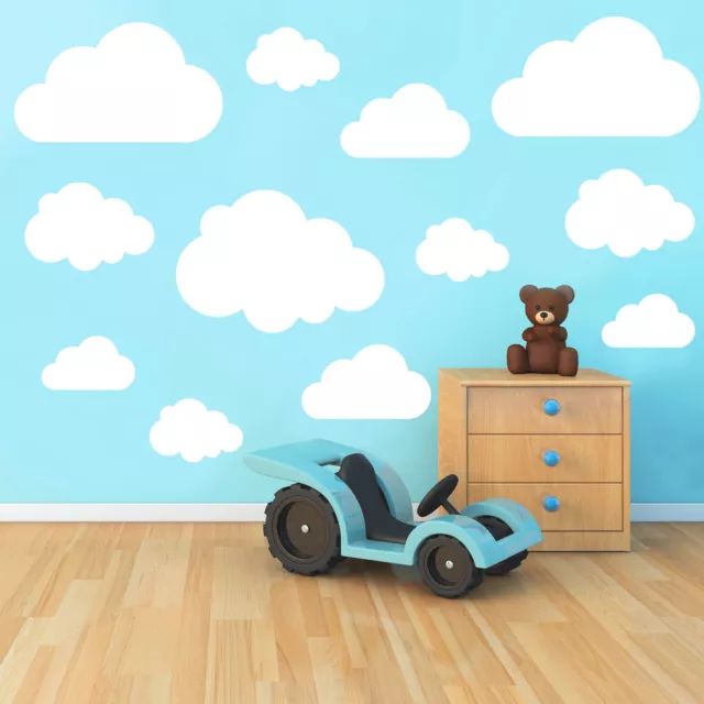 Set of 21 Clouds Vinyl Wall Art Sticker Decal Kids Room Nursery Child Decoration