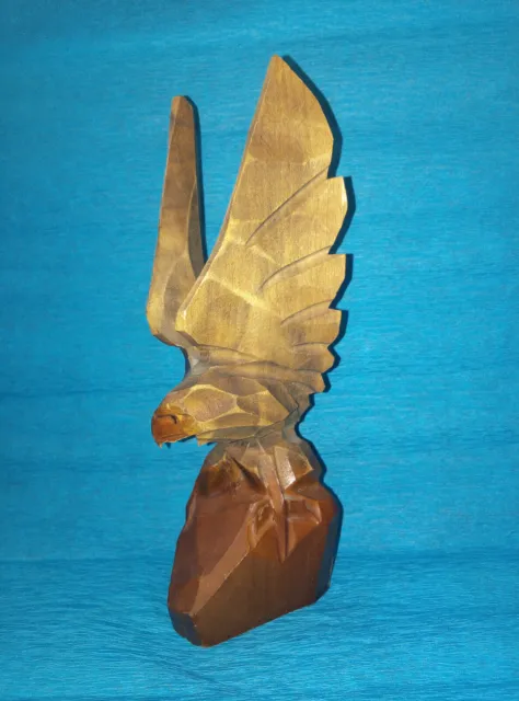 Carved wooden eagle Handmade , statuette of the USSR
