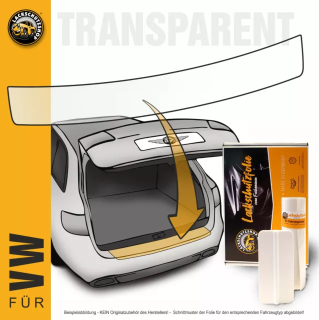 Lackschutzfolie für VW Golf VI 6 Cabrio 1K ab´11 - Ladekantenschutz transparent