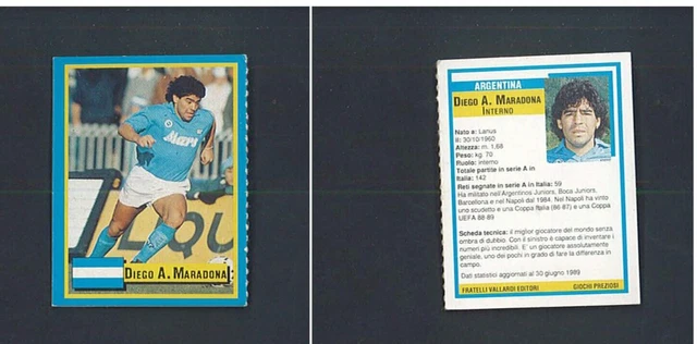 Carte Sticker Maradona - Deportistas Argentinos Y Del Mundo 1980, Espagne, Neuve