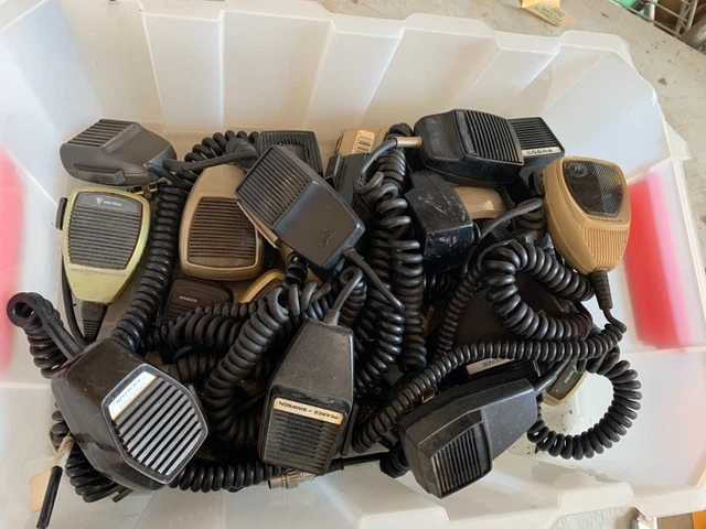 Job Lot - Handheld/Palm CB & Ham PTT Microphones - Kenwood, Motorola, Cobra ETC