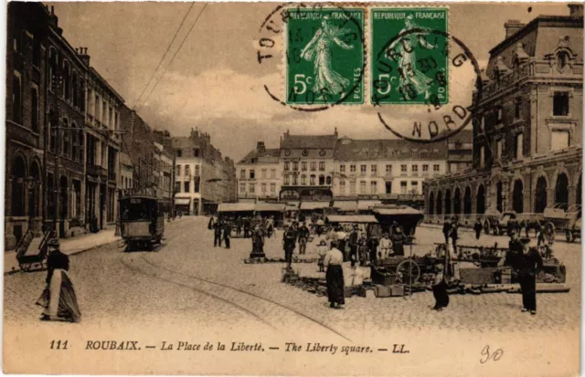CPA ROUBAIX - La Place de la Liberte - The Liberty square (513085)