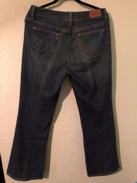 Pantalon femme en denim premium Eddie Bauer en jean taille 10s coupe bottée naturelle 2