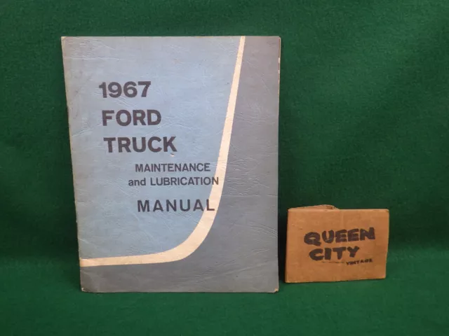 1967 Ford truck factory original maintenance+lubrication manual