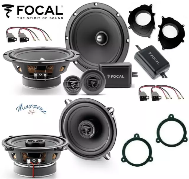 Focal Set 6 Haut Parleur ASE-165 RCX-130 Pour Clio 2013 + Adaptateur / Brkt Auto