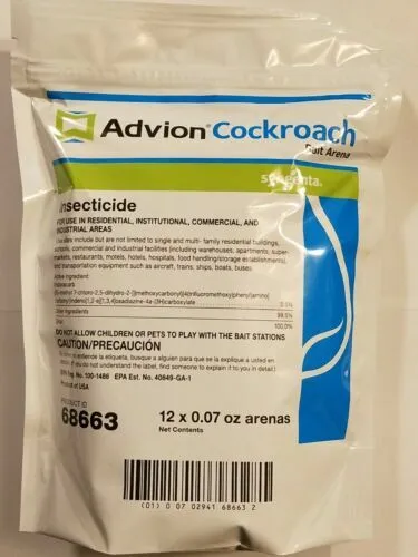 NEW Bag of 12 Advion Cockroach German Roach Control Bait Stations  ( Arenas )