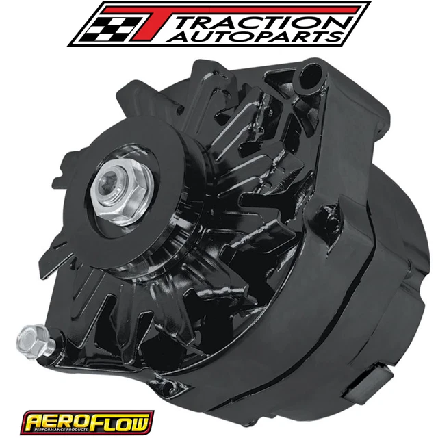 Aeroflow Holden HQ HJ HX HZ WB 253 308 V8 Black Alternator 120 Amp Internal Reg