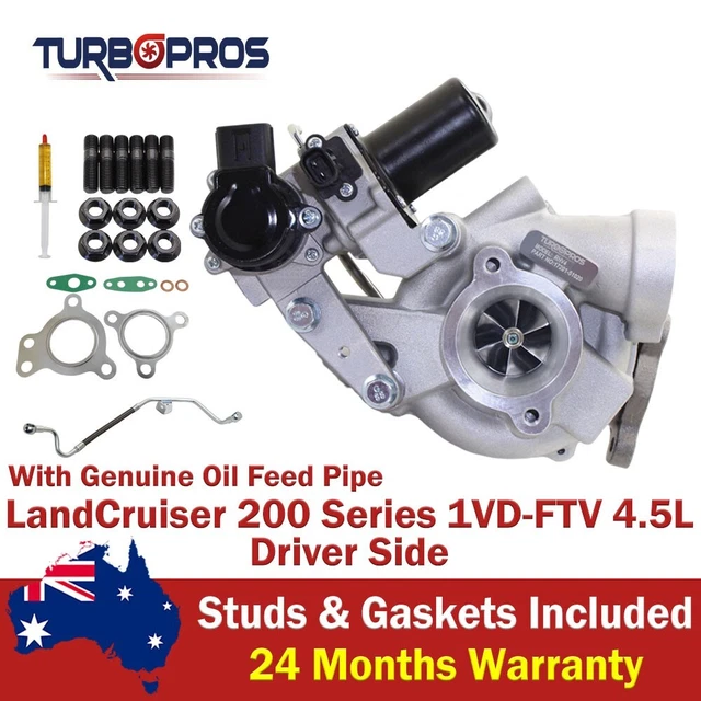 PREMIUM BILLET TURBO+OIL Feed Pipe For Toyota Landcruiser 200 Series ...