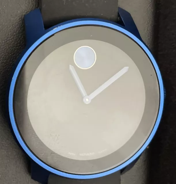 Movado Museum Bold Series Blue and Black Watch
