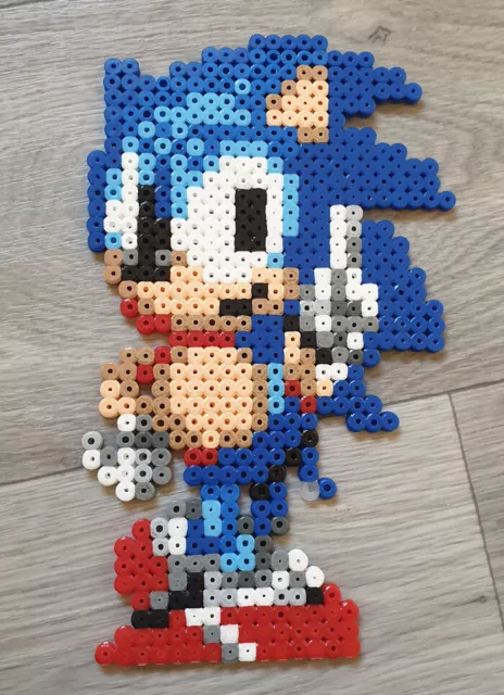 Super Sonic Sega the Hedgehog Mini Bead Sprite Perler Artkal Pixel