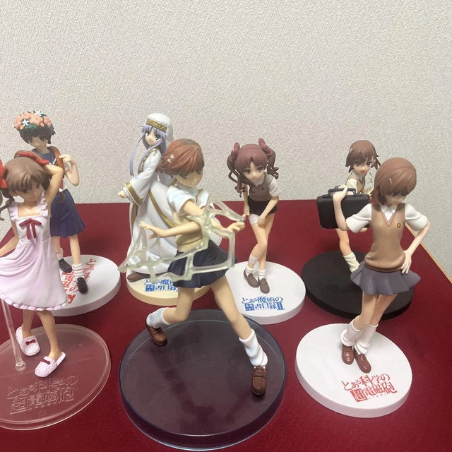 A Certain Scientific Railgun Figure lot Misaka Mikoto index 7pcs set
