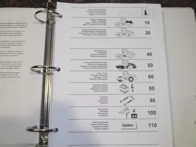 Bomag Bw 177 Pdh-5 Single Drum Vibratory Roller Parts Catalog Book Manual 2