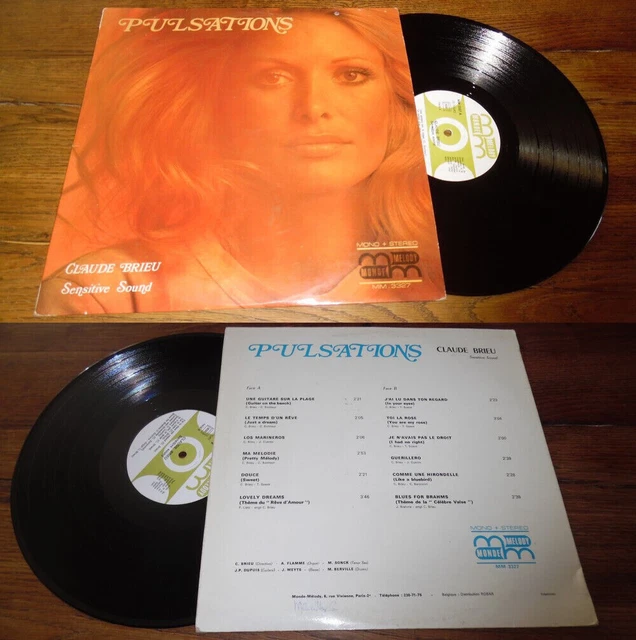 CLAUDE BRIEU - Pulsations LP ORG french Press Monde Melody Easy Listening Jazz