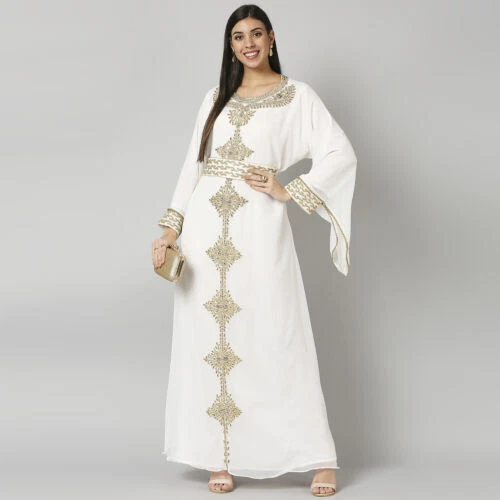 SALE New Moroccan Dubai Kaftans Farasha Abaya Dress Very Fancy Kaftan Long Gown