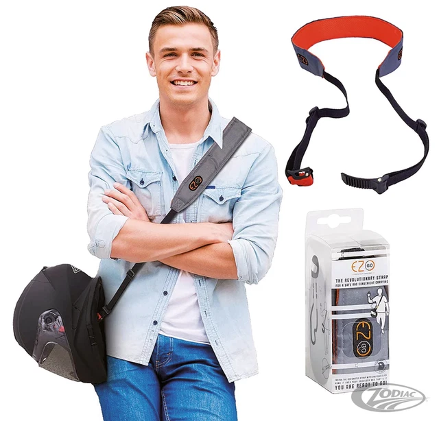 Bracelet Bandoulière Port Casque à Partir De Moto - ez-go Accessoire Gris &